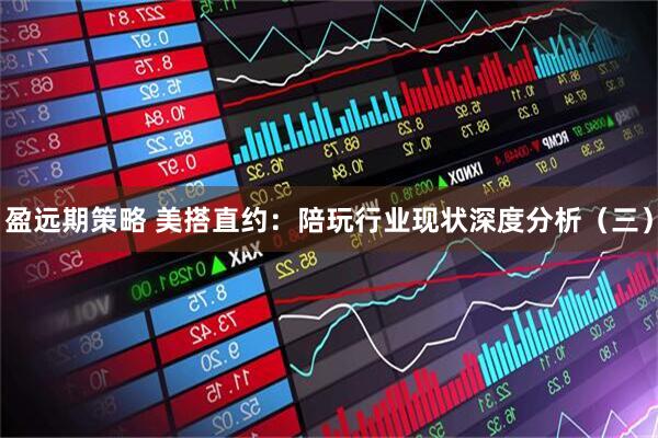 盈远期策略 美搭直约：陪玩行业现状深度分析（三）
